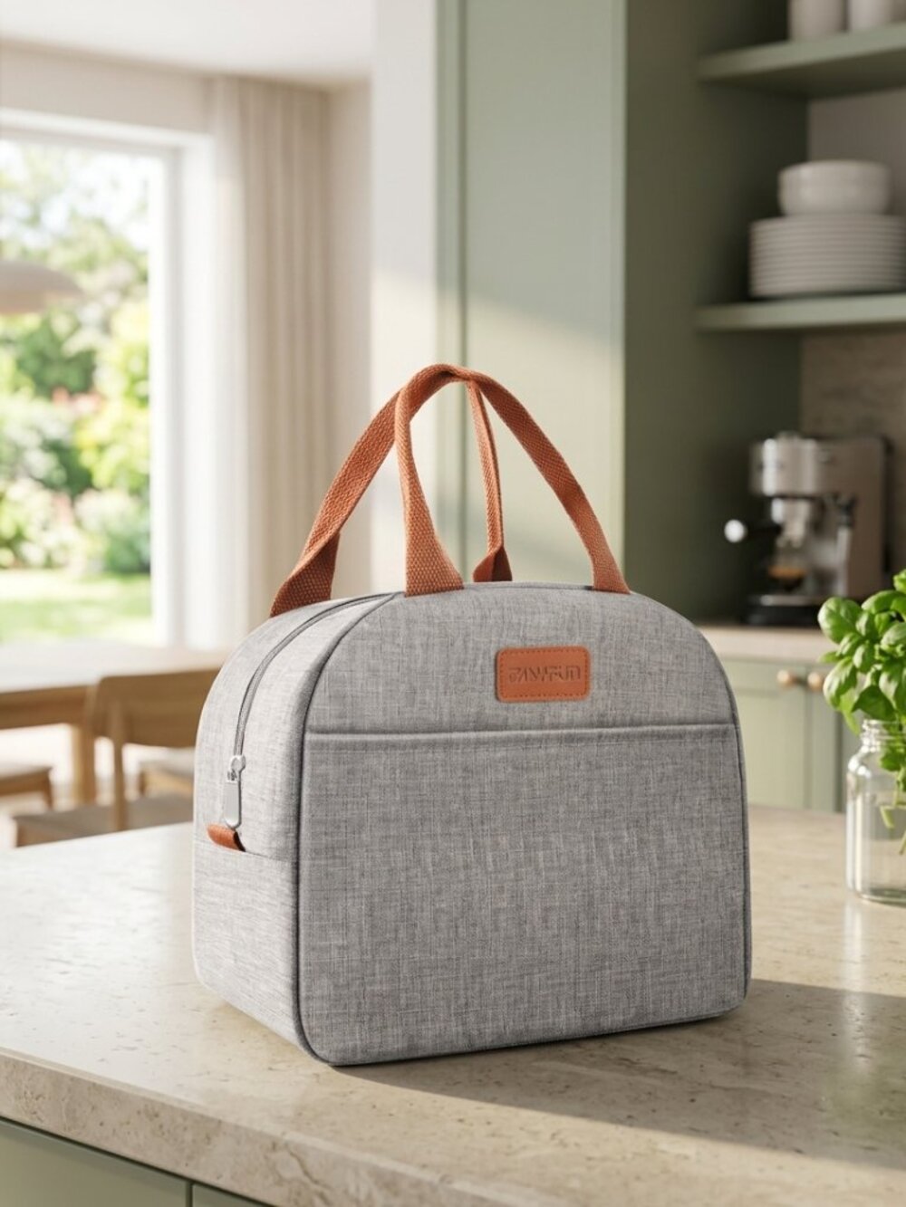Easyfun Insulated Lunch Bag | Gray Reusable Lunch Tote